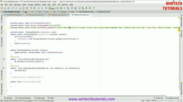 Android SQLite Database Tutorial смотреть онлайн