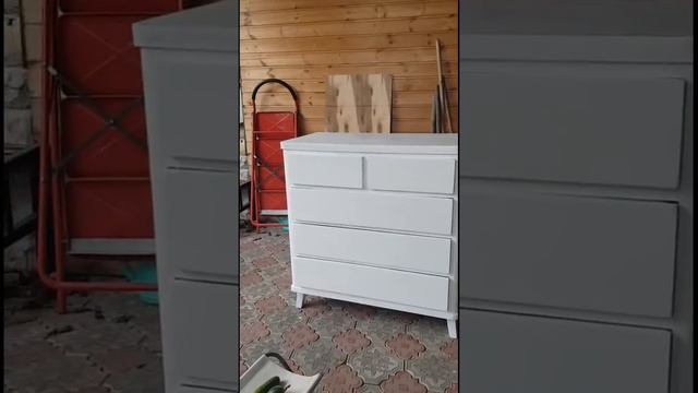 Перекраска старого комода.Меловая краска.