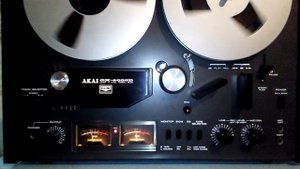 Работа катушечного японского магнитофона AKAI GX4000D,режим запись.