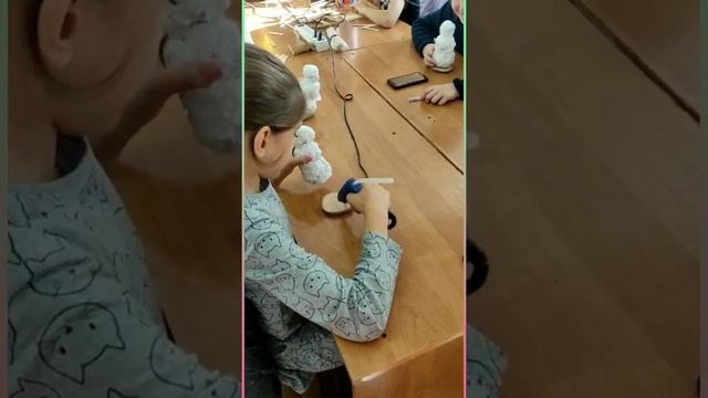 снеговик из ваты