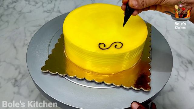 Bakery Style Pineapple Cake design |Easy cake decoration | Cake decorating ideas | easy cake design