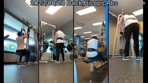 2023-08-28 Back , Biceps , Abs （ 70mins ）