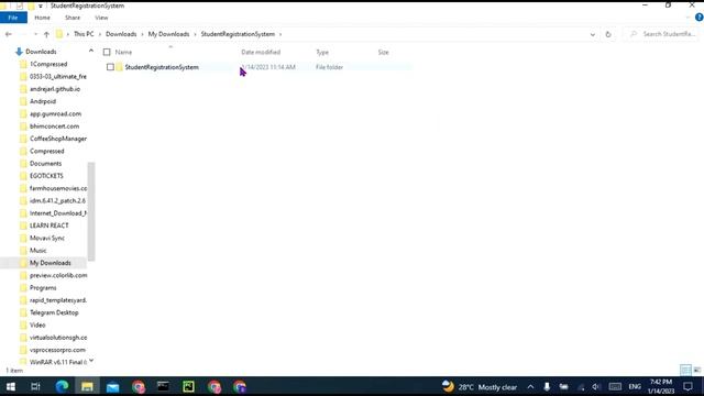 Source Code - Student Registration System Tutorial Python Tkinter