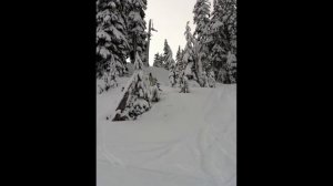 Ski jump Fail Mt. Baker Wa