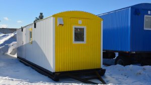 Производство вагон-домов с обшивкой профильный листом