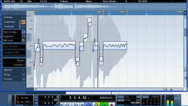 Tutorial 8 Part2 VariAudio - Cubase 5 смотреть онлайн