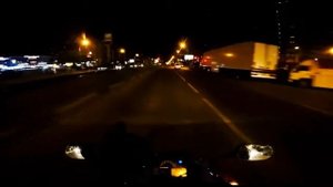 Покатушки на спортбайках ночью под музыку!!!