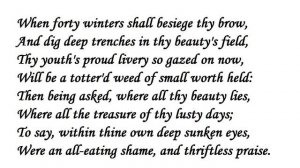 "Sonnet 2  When Forty Winters Shall Besiege Thy Brow" by William Shakespeare (read by Tom O'Bedlam)