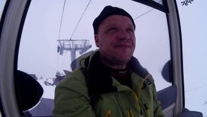 Эльбрус, 6 - 11 апреля 2022 года, день второй.Катаем в метель.mp4