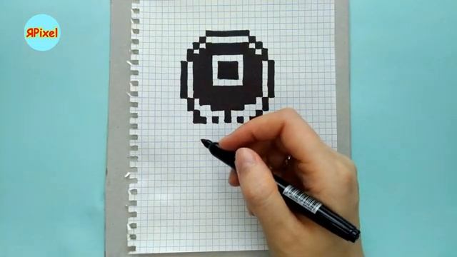 ИГРА В КАЛЬМАРА по клеточкам - Рисунки по клеточкам #96 #игравкальмара #pixel #pixelart