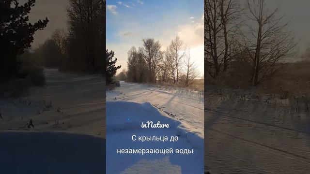 -40 'С, а река возле дома не замерзает