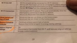 How To Setup & Program Honeywell Smart Thermostat System Functions WiFi RTH6500WF or RTH6580WF