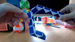 С новым годом! Змейка Рубика (24 элемента)! Как собрать шестиугольник (hexagon) из змейки Рубика)