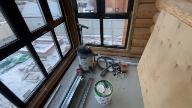Продолжаем работы в деревянном доме!