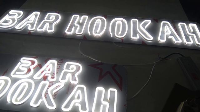 Изготовление наружной рекламы из гибкого холодного неона Саки Крым смотреть онлайн