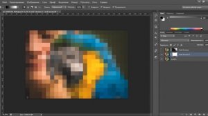 Пиксельный эффект в фотошопе