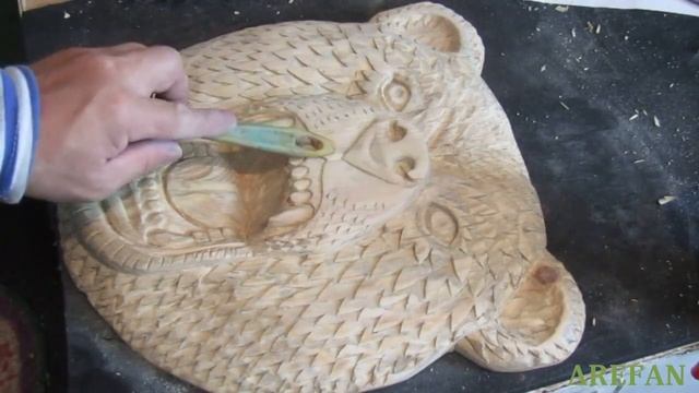 Резьба по дереву сосна голова медведя урок № 11 смотреть онлайн