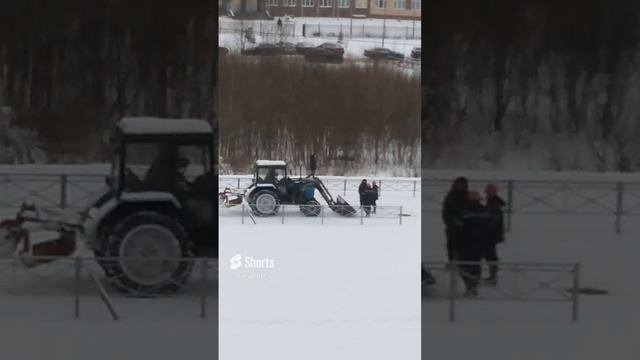 Трактор и рабочие 2 #Shorts #трактористы