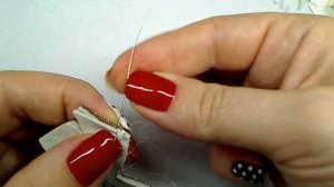 Русский способ обшивки края бисером