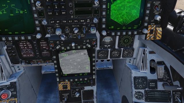 DCS World 2.5 | F/A-18C | Режим "воздух-земля" нашлемного целеуказателя