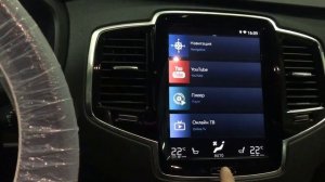 Яндекс навигатор на штатном экране Volvo ХС90/V90/XC60 от ВИДЕОСИСТЕМ