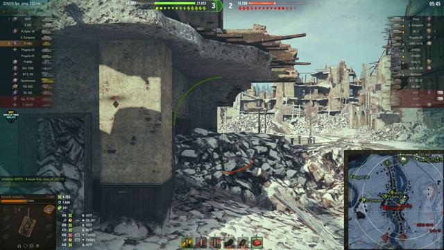 T110E5: Enemy gave up - World of Tanks смотреть онлайн