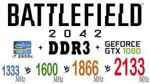 Battlefield 2042 on DDR3 1333 МГц, 1600 МГц, 1866 МГц, 2133 МГц