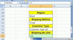 Excel Lookup Series #10: INDEX function 2nd Example