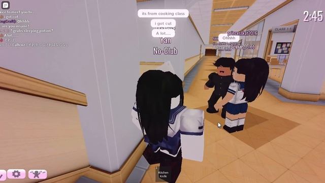 FIGHTING FOR SENPAI! - Roblox Akademi High School Roleplay! /Yandere simulator смотреть онлайн