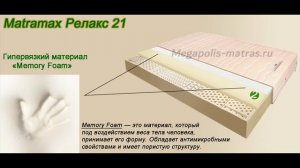 Матрас Матрамакс Релакс 21. Обзор беспружинного мягкого матраса с натуральным латексом и Memory Foa