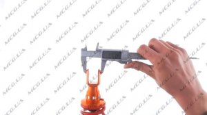 Амортизатор   GY6, DIO, LEAD   290mm, тюнинговый   (оранжево-красный)   NDT [A-61]