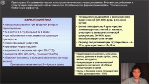 Фармакология | ТЕТРАЦИКЛИНЫ