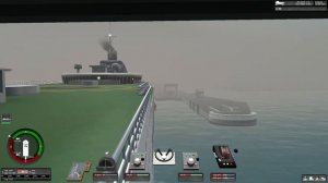 Ship Simulator Extremes backing up a ferry into dock (calais)