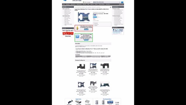 661 4364 Logic Board MacBook Pro 17 inch 2 4GHz 2 4 GHz MA897LL 820 2132 A A1229 смотреть онлайн
