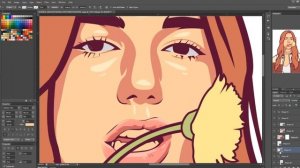 Vector/Vexel Art - Dua Lipa - Timelapse - Photoshop Tutorial