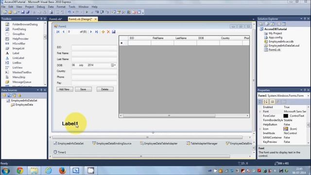 VB.NET MS Access Database Tutorial 3 # Getting the number of rows in Local database in real time смотреть онлайн