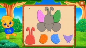 Собираем веселые пазлы в игре Puzzle kids уровень Picture mystery
