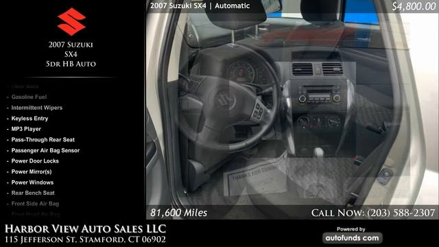Used 2007 Suzuki SX4 | Harbor View Auto Sales LLC, Stamford, CT - SOLD смотреть онлайн