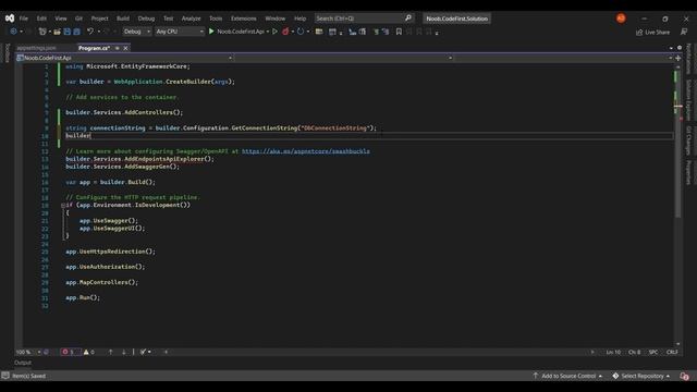 Code First Database Migration Using .Net Core and Sql