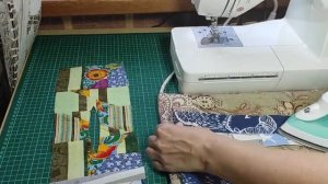 Пэчворк кастрюля и длинная прихватка на кастрюлю