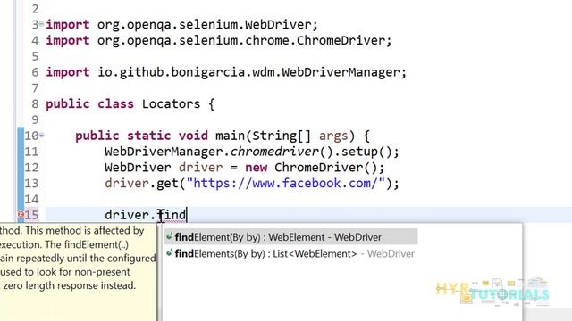 Different Locators available in Selenium WebDriver | Element Selection Strategies |