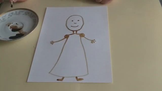 Мастер-класс по ИЗО «Рисуем без красок,рисуем кофе»