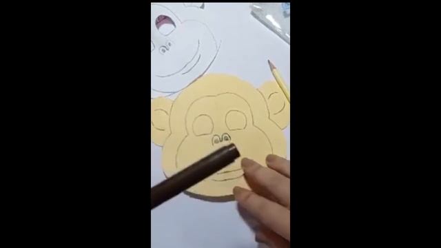How to make face Monkey Mask with paper | Kids' Crafts | Fun Craft Ideas смотреть онлайн