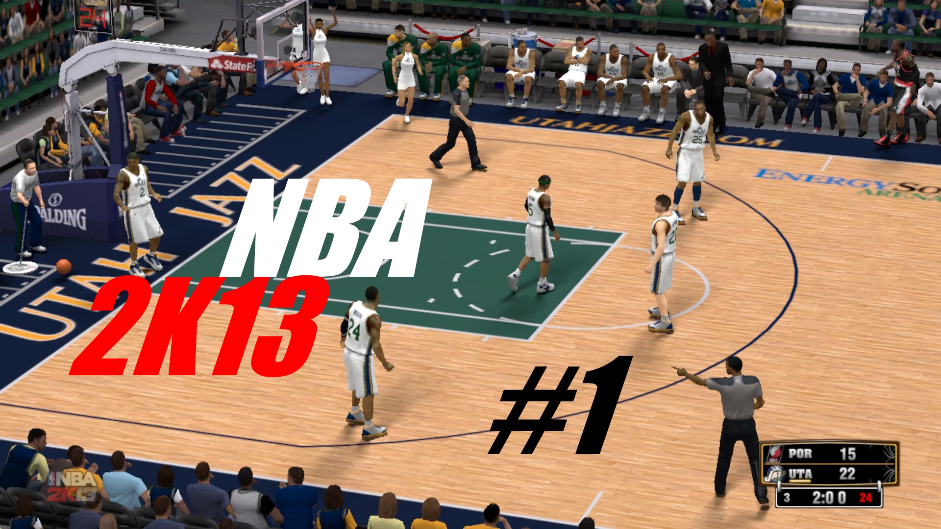 Первый раз в жизни играю в NBA 2k13 #1 (Извиняюсь за звук в конце)