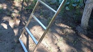 Лестница садовая приставная из нержавейки.