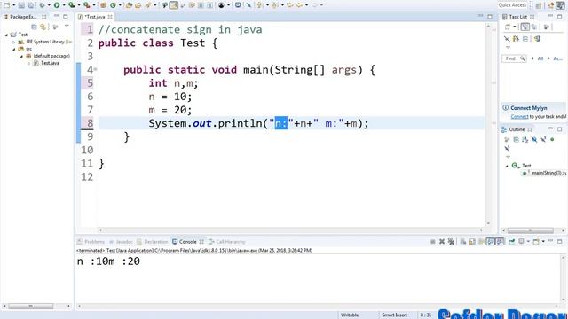 Java Programming Tutorial 07 string concatenation in java using + operator смотреть онлайн