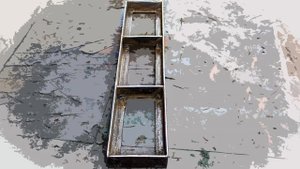 самодельный штамп из уголка-брусчатка