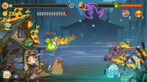 Swamp Attack, прохождение испытаний в конце игры, 57 уровень