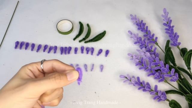 DIY | Cách Làm Hoa Lavender Bằng Kẽm Nhung | Lavender Flower DIY | Evig Trang Handmade смотреть онлайн