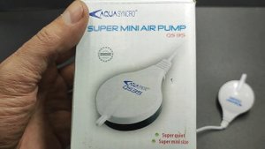 Бесшумный пьезо компрессор для аквариума до 50л AquaSyncro QS35